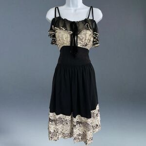 Vintage 1940s Miss Hollywood Junior Filmland Creation Western Novelty Dress
